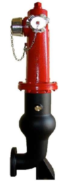 En un hidrante de cierre recto la profundidad se mide desde la línea de tierra a la brida de conexión