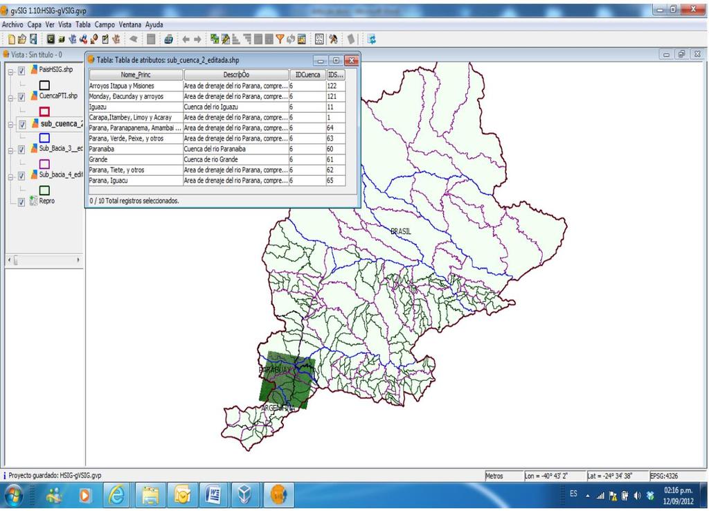 El Sistema de Información Geográfica de Hidrología - HSIG permite integrar datos, de diferentes formatos y fuentes, los cuales están contenidos en una Base de Datos, con mapas básicos y temáticos.