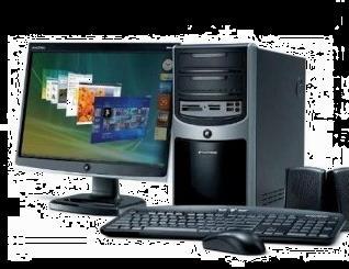 superior Desktop PC con LCD LED ó TRC monitor de 15 Core 2 Dúo 3.