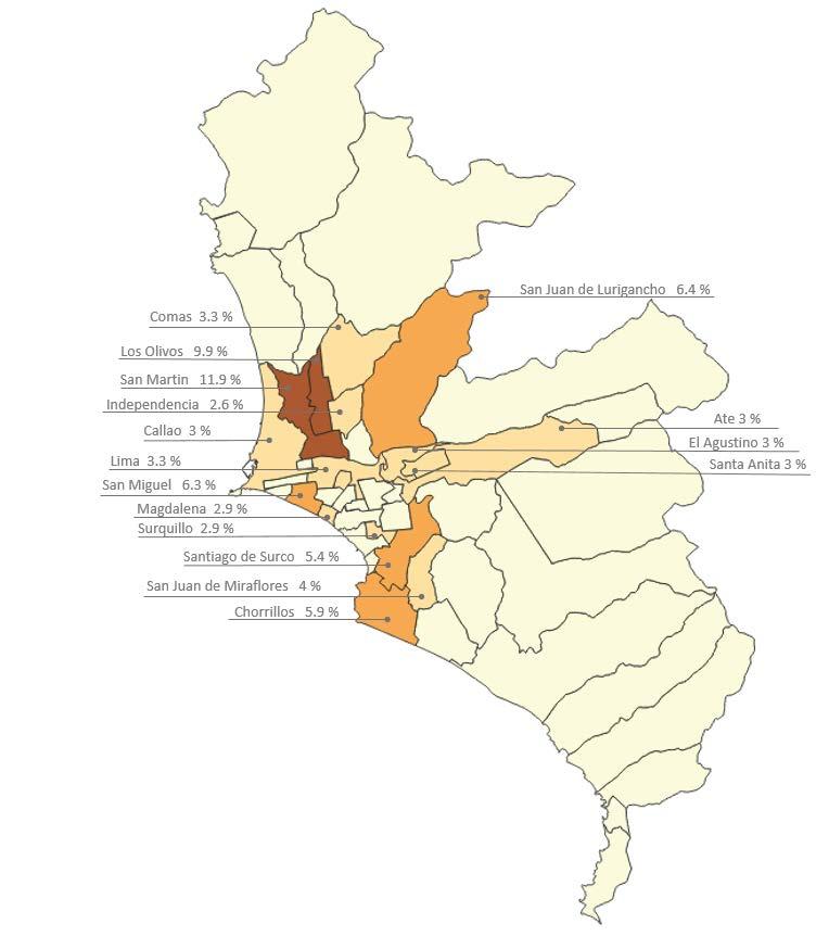 Otro motivo principal constituye la reunificación familiar. El 43.2% de las personas encuestadas en Tumbes y el 52.8% en Tacna indicaron esta razón. VII.