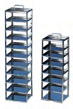 refrigeración y criogenización clink Rack para congeladores verticales con bandejas extraíbles De acero inoxidable. Para s de 135 x 135 mm.
