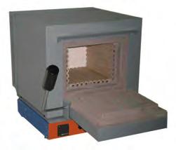termostatización, combustión y calcinación Horno de mufla de laboratorio asta 1100 ºC, serie económica Carcasa metálica con protección de pintura.