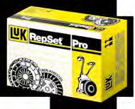LuK RepSet es una solución de reparación que incluye plato de presión del embrague, disco de embrague y collarín mecánico.