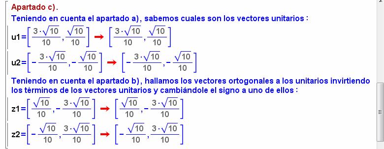 Clcul n pr que: ) u, y v formen un ángulo de 90º. ) u, y v tengn el mismo módulo.