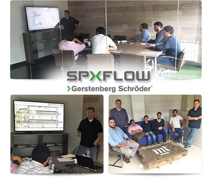 Subir ^ Visita SPX FLOW / > Gerstenberg Schröder En el mes de Abril recibimos la visita de Eckbert Pfeiffer, Gte. De Aftermarket de SPX FLOW / > Gerstenberg Schröder.