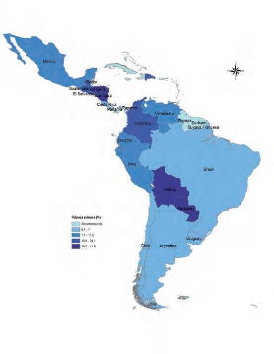MAPA DE LA POBREZA EXTREMA EN LAC 49 millones de personas Promoción del acceso a recursos