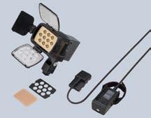 cómodo obturador de lente integrado HVL-LBPA Luz LED a Pilas para Video Confiabilidad LED y bajo consumo de energía de 16W Alimentación por batería