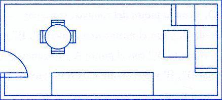 PARTE - Matemáticas pendientes º ESO 010-011 1. El plano de la figura representa o comedor de una vivienda. La escala a que esta representado es 1: 150.