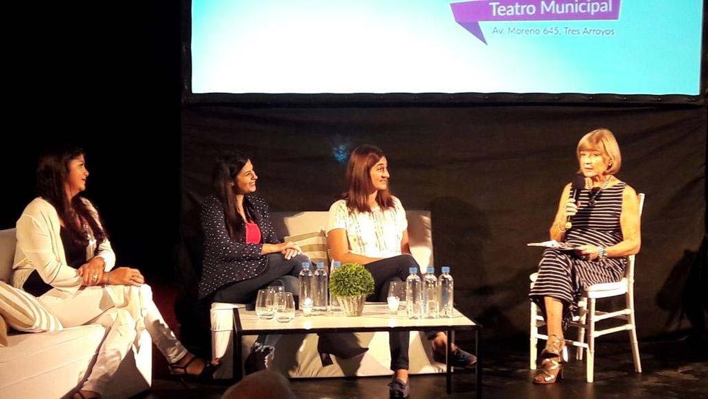 Disertaron Liliana Cagnoli de Cagnoli, Laura Teruel, presidenta MEFEBA y directora comercial de Plusmar, y Soledad Fraire, ganadora premio