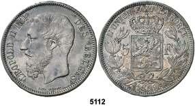Alberto I. 20 francos. (Kr. 102). NI. Leyendas en flamenco. EBC. Est. 110....... 80, BOLIVIA F 5114 1872. Potosí. FE. 5 centavos. (Kr. 156.