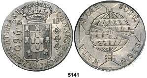 Juan, príncipe regente. R (Río de Janeiro). 960 reis. (Kr. 307.3). Reacuñado sobre un real de a 8 español. MBC+. Est. 40............................. 25, 5145 1819.