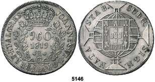 Juan VI. R (Río de Janeiro). 960 reis. (Kr. 326.1). Reacuñado sobre un real de a 8 español. MBC+. Est. 40....................................... 25, Mayo 2013 193