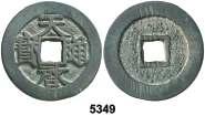 1 cash. (Schjöth 1083). Anv.: Cheng-lung yüan-pao. AE. EBC. Est. 18.................................... 12, 5347 (1161-1189). Shi Tsung. Dinastía Chin. 1 cash. (Schjöth 1086). Anv.: Ta-ting t ung-pao.