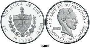 10 pesos. (Kr. falta). Proof. Est. 225.............................. 190, F 5401 1988.