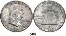 ....................... 50, 5496 1949. Filadelfia. 1/2 dólar. (Kr. 199). S/C-. Est. 30.......................... 25, 5497 1949. S (San Francisco). 1/2 dólar. (Kr. 199). S/C-. Est. 65.