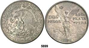 Nicaragua MÉXICO F 5899 1921. (México). 2 pesos. (Kr. 462). Centenario de la Independencia. Bella. Escasa. EBC+. Est. 250............................................ 180, 5900 1952.