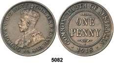 Jorge V y VI. (Melbourne). 3 peniques. Lote de 6 monedas. MBC+/EBC. Est. 40................................... 25, 5090 1951. Jorge VI. PL (Londres).
