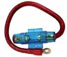 Gauge Incluye Fusible 60A Cable rojo ST-206 Fusiblera Simple AGU 0,30 m Cable 4 Gauge Rojo $