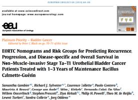 EORTC Nomograms and Risk Groups for Predicting Recurrence, Progression, and Disease-specific and Overall Survival in Non-Muscle-invasive Stage Ta-T1 Urothelial Bladder Cancer Patients Treated with