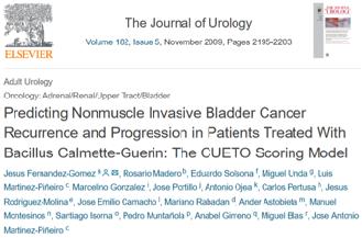 Predicting nonmuscle invasive bladder cancer recurrence and progression in patients treated