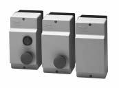 Introducción Las cajas protectoras para la gama de contactores CI hasta 30 A están fabricadas en plástico y ofrecen un alto grado de protección (IP 55 según IEC 529).