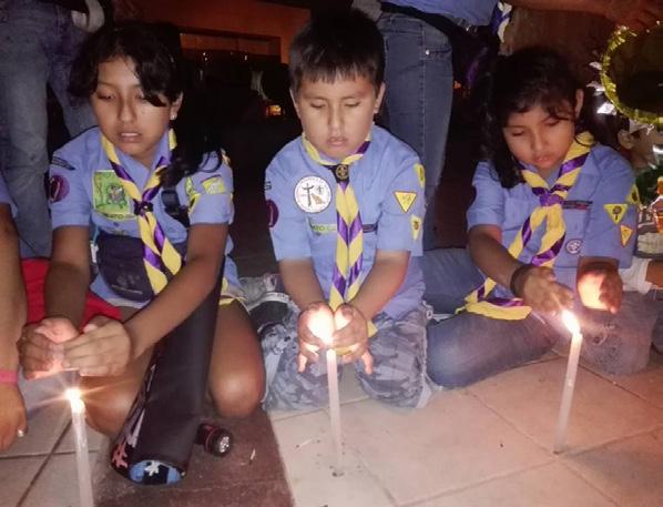 Grupo Scout Bellavista 55 se sumó a las celebraciones por la Hora del Planeta el pasado Sábado 19 de marzo en la Localidad Scout de