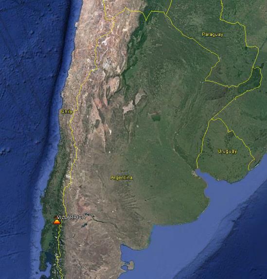 Introducción: Volcán Villarrica Ubicado en el sur de Chile, entre las regiones IX(Araucanía) y X(Los Lagos), entre los
