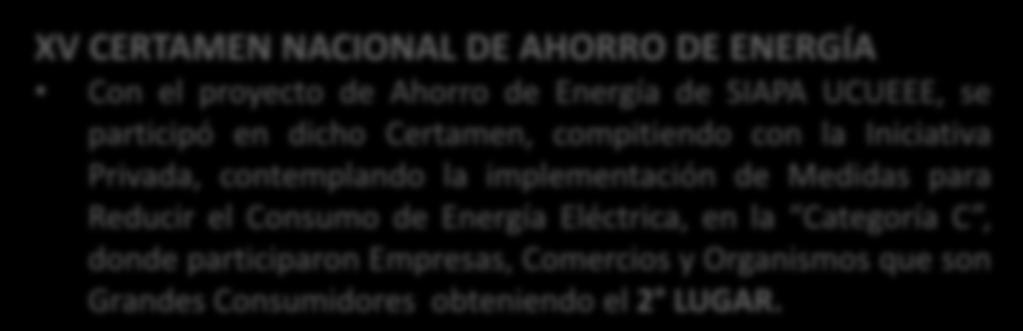 Energía Eléctrica, en la Categoría C, donde participaron