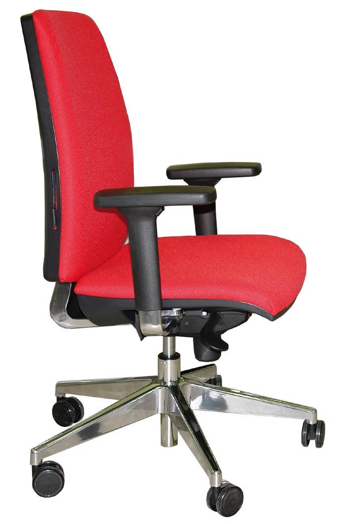 serie Open Completa familia de sillas operativas con dos tamaños de respaldo y mecanismos sincronizados o de contacto permanente.