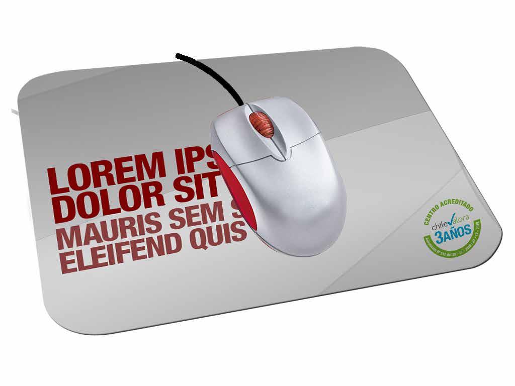 Merchandasing Mouse Pad El Logo de Acreditación de ChileValora debe