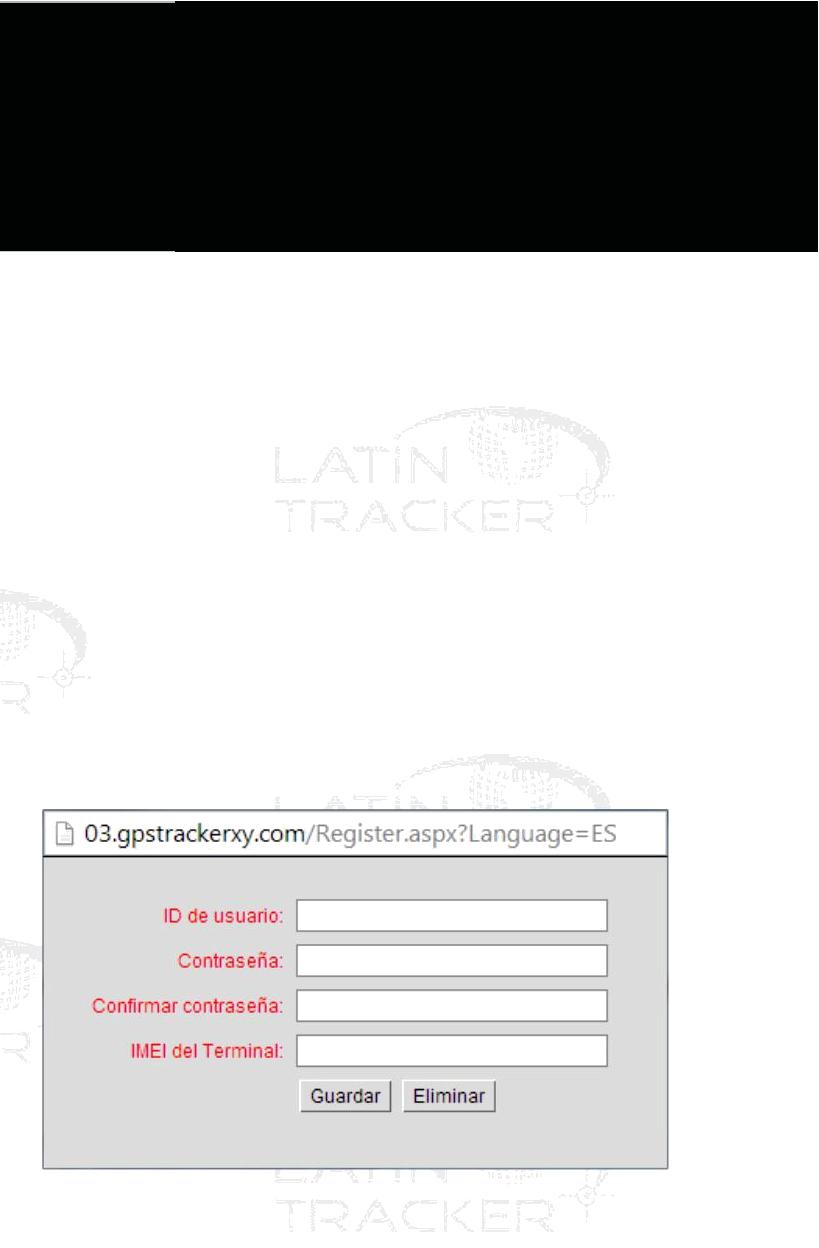 c) Seleccionar el idioma deseado. d) Regístrese haciendo clic en el botón de Registrar / Register y nos aparecerá una ventana solicitando una información.