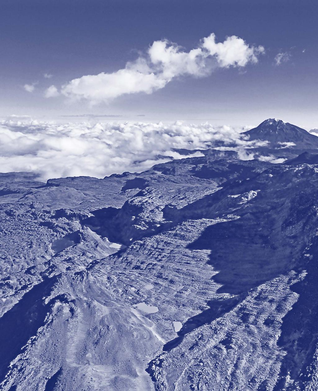 El Volcán Nevado del Huila. Fragmentado por actividad volcánica Conclusiones El glaciar del Huila es el más meridional del país y de mayor altitud en los Andes colombianos.