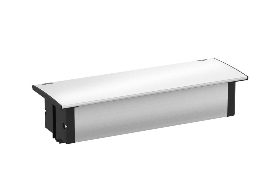 45 mm) - Montaje simple desde arriba, también se puede readaptar BAHKAPBEU - Regleta Kapsa Schuko + Doble cargador USB Blanca - BAHKAPBE - Regleta Kapsa Schuko