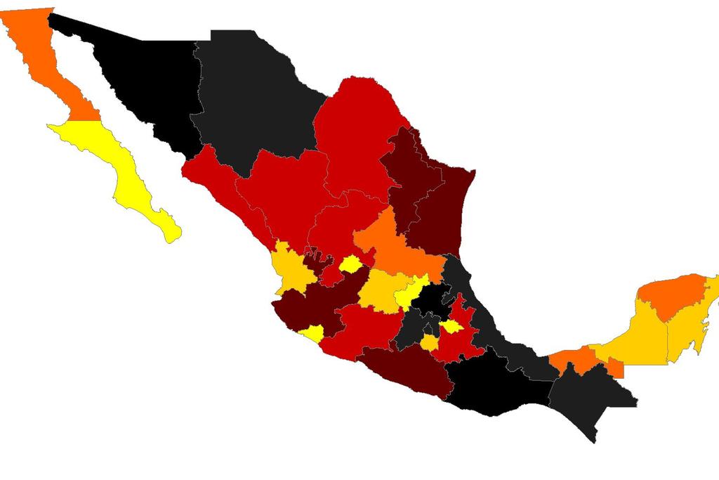 Veracruz y el Estado de México ocupan el segundo y tercer lugar con el 9.9% y el 8.