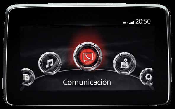 OTRO NIVEL DE COMUNICACIÓN El sistema de comunicación y entretenimiento Mazda Connect se puede operar utilizando cualquiera de las siguientes