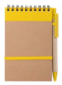 Libreta de cartón reciclado con 70 hojas con bolígrafo  50125 Bloc de notas