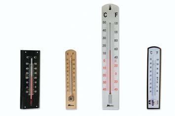 DENSIDAD / TEMPERATURA HYDROMETRY / TEMPERATURE 83 PARA TEMPERATURA AMBIENTE ROOM THERMOMETERS De aguja Dial thermometers Referencia Rango Medidas Code Range Dimensions 72300136-40/60 ºC 80x80 mm