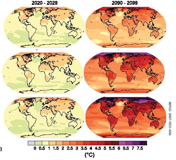 Modelos IPCC El calentamiento global se