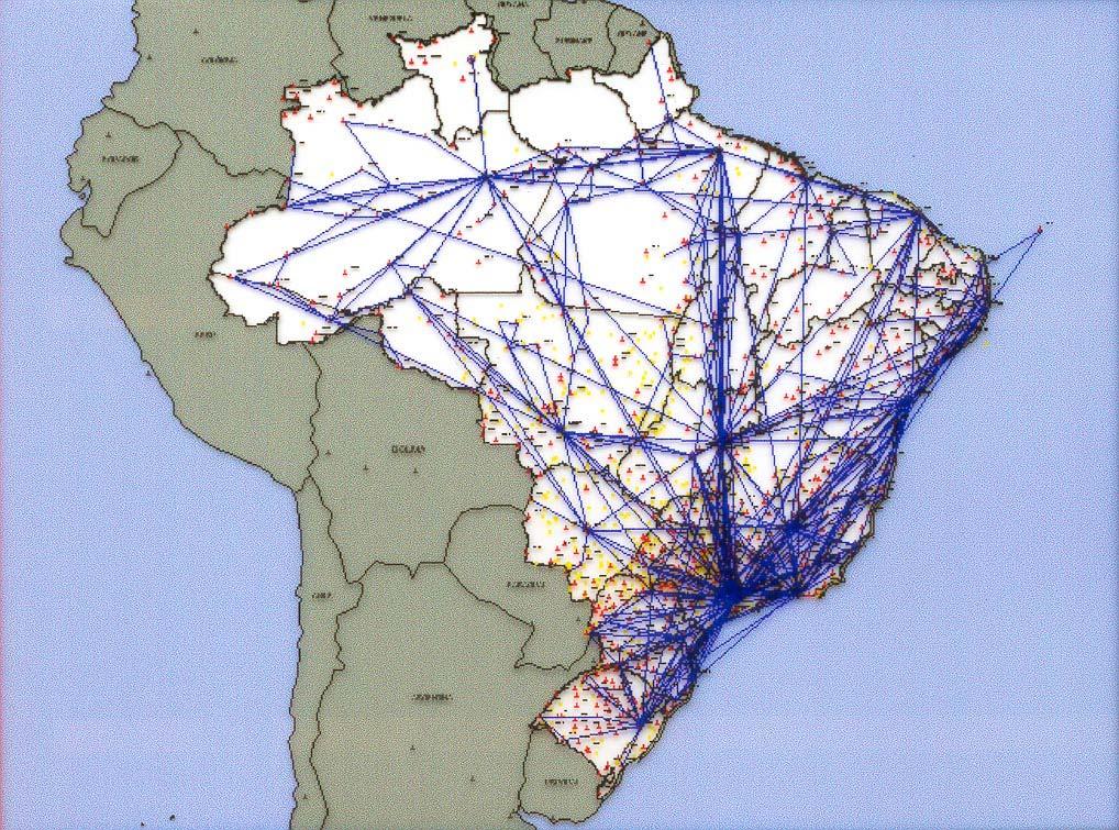 Espacio Aéreo Brasileño - características RUTAS