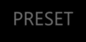 PRESET Los Preset son posiciones o puntos predeterminados que se usan para enfocar puntos críticos en el recorrido de la cámara (Ej: puntos de