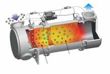El motor y la tecnología hidráulica permiten ahorrar combustible La excavadora PC210-10 dispone de control variable de la velocidad del motor y de la bomba hidráulica, y de un