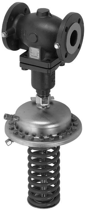 Especificación técnic Controlador de presión diferencial (PN 16, 25 y 40) AFP(-9)/VFG 2(1) - montaje en retorno e impulsión, configuración ajustable Descripción El controlador posee una válvula de