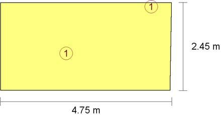 Coeficiente de reflectancia en suelos: 0.00 Coeficiente de reflectancia en paredes: 0.