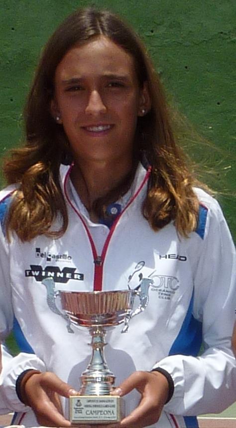 Campeona Irene Acevedo Vallecillo Oceánico Tenis Club Subcampeona Carlota