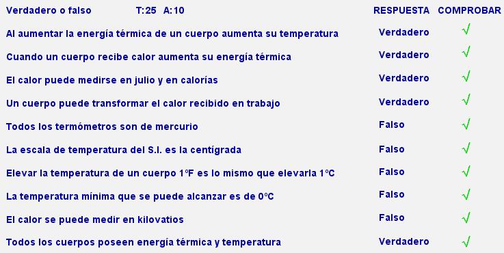 Para practicar 1. Calor y temperatura Cuestionario "Calor y temperatura" EJERCICIO RESUELTO 1.