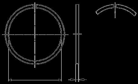 Anillo elático para eje dieño normal (erie AE) Elatic ring for haft normal execution (AE erie) d Deignation Peo por 1.000 pc Dimenione (mm) Dimenion (mm) Epeor Tickne d Deignation Peo por 1.