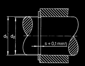 Anillo elático para eje dieño reforzado (erie AES) Elatic ring for haft reinforced execution (AES erie) Dimenione de montaje Mounting dimenion Deignation Peo por 1.