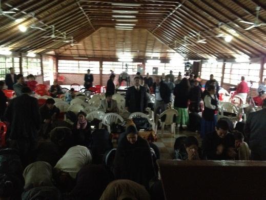 Participaron los pastores de Bolivia, Paraguay con la familia Misionera y Parte de Brasil.
