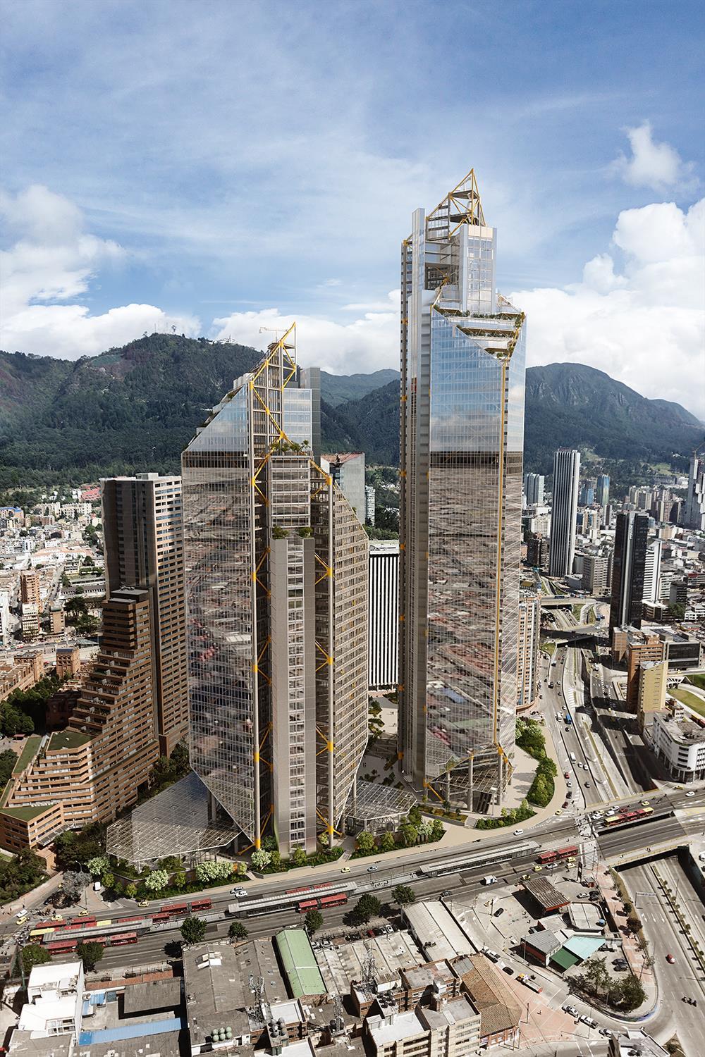 Presentando ATRIO El complejo corporativo que lidera la renovación urbana del Centro Internacional de Bogotá.