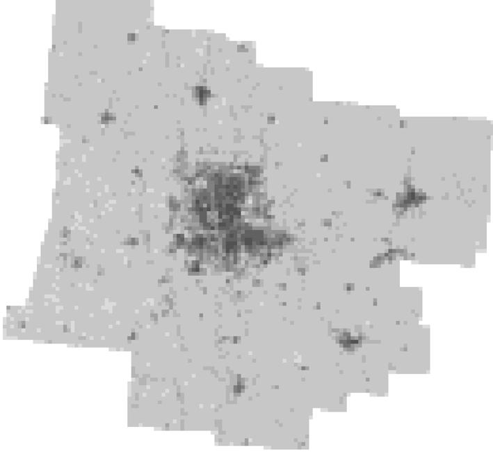 Los mapas siguientes muestra la densidad de población